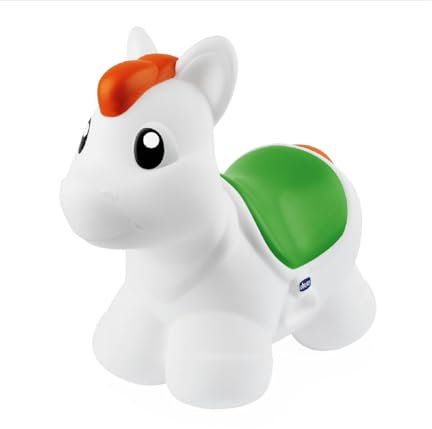 Chicco Bouncy Rodeo, Cavalcabile Gonfiabile Rimbalzante Facile Da Gonfiare Con Pompetta Manuale Inclusa, Per Giocare Dentro E Fuori Casa Morbido Materiale Resistente e Facile Da Pulire, 18M-5A