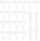 NINVVS 18pcs Mini Funnels with 4pcs Spring Droppers, Transparent, Polypropylene (PP), Ideal for Cosmetics, Essential Oils, Lotions, Spices