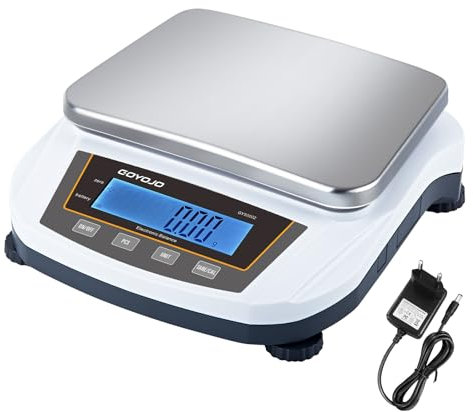 GOYOJO Balance de Précision 5000g, Haute Précision 0.01g, Balance Électronique de Laboratoire pour Scientifique, Cuisine, Bijoux