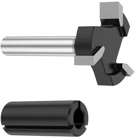 CNC Spoilboard Surfacing Router Bit professionale 1/4 pollici piastra appiattimento router bit 3 ali carburo inserto bit strumento per la lavorazione del legno 1 pollice diametro di taglio per legno