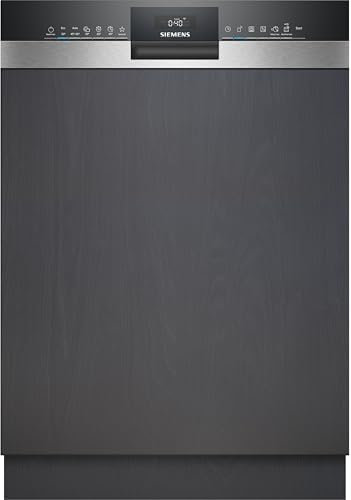 Siemens SN53ES06VE, iQ300 Smarter Geschirrspüler, Teilintegrierte Spülmaschine, 60 cm, Besteckschublade, auto Türöffnung, 3-fach rackMatic, besonders leise, intensiveZone, varioSpeed, aquaStop