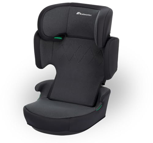 Bebeconfort Road Safe i-Size Booster Seat, i-Size Car Seat, Seat Belt Installation, from 3.5 years up to 12 years, 15-36 kg, 100-150 cm, Tinted Black