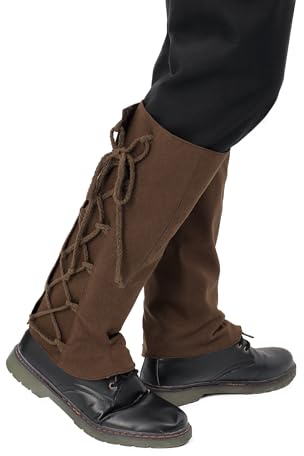 UJUROU Pirate Boot Covers Mens Medieval Costume Renaissance Leg Gaiters Cosplay Accessories