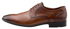 LLOYD 2550503 Lace-Up Shoes Smooth Leather Men in Brown, Cognac, 10 Men