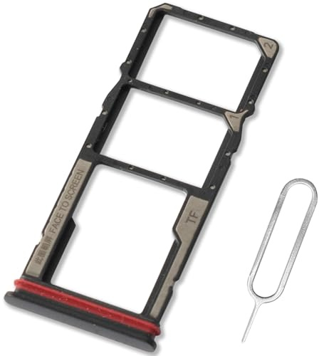 ExtKry Bandeja SIM para Xiaomi Redmi 15C 4G/5G /Xiaomi Poco C85 4G,Negro