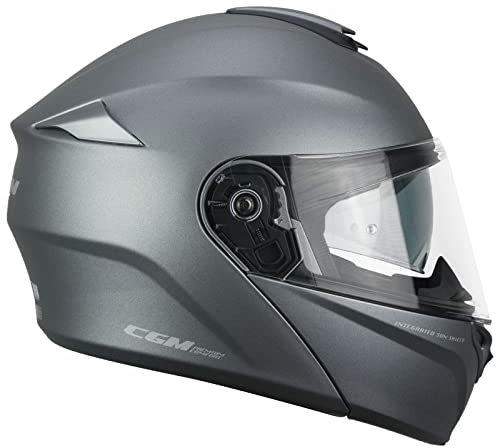 CGM, casco modulare da moto 508A Berlino antracita, XS