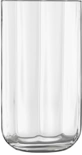 Luigi Bormioli Jazz Highball Glasses Set of 4 x 450ml: Hi Ball Crystal Glasses, Dishwasher Safe