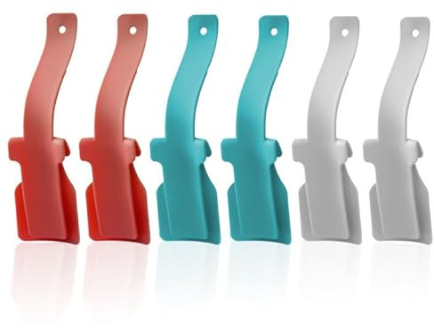 EUPSIIU 6 Stück Schuhanzieher Kunststoff Schuhlöffel Tragbar Lazy Shoe Helper Schuhheber,teiliger Lazy Shoe Helper,für Irgendwelche Schuhe,Unisex,Schuhlöffel Ideal für Reisen (3 colors)