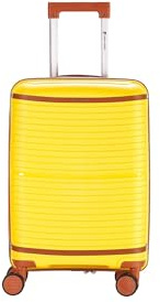 Pierre Cardin - Valise trolley rigide avec roulettes pivotantes 55x38x20, jaune, 55 x 38 x 20 cm, Bagage à main