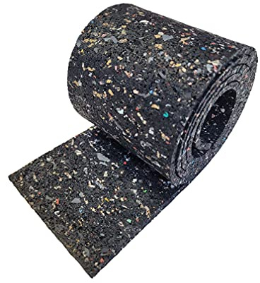 Wulkow Bautenschutzmatte 30cm breit - LÄNGE 5cm bis 10m - STÄRKE 3mm bis 15mm - Auswahl: 95cm x 30cm x 5mm - Gummimatte Antivibrations-Unterlage Palettenauflage Schutzmatte Schallschutzmatte