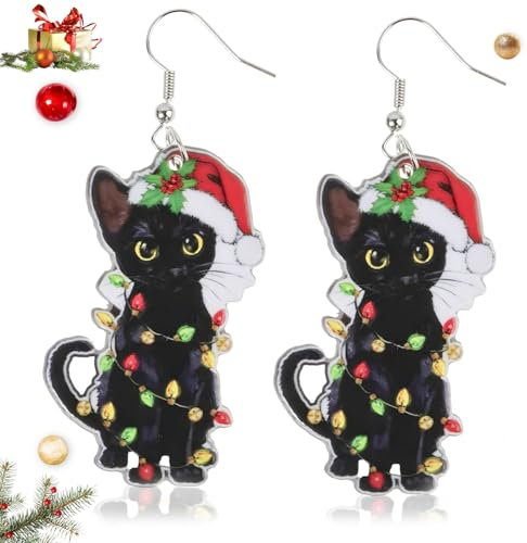 Scinzene 1 Paar Ohrringe Weihnachten, Weihnachtsohrringe, Weihnachten, Weihnachts Ohrringe, Weihnachtsohrringe Damen, Christmas Decorations, Weihnachten Ohrringe, Weihnachtsschmuck Damen
