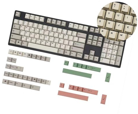 Klaisy 149 Key Backlight Keycaps Retro 9009 English/Korean/Japanese/Russian Keycap For Mechanical Keyboards Offering Durabiltiy