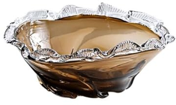 Fruttiera Vassoio For Frutta Secca Moderno E Lussuoso, Color Caffè, Piatto Da Frutta Smaltato, Soggiorno, Ristorante, Snack, Frutta Secca Fruttiere(A)