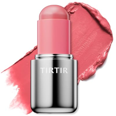 TIRTIR Mood Glider Lip & Blush Stick | Multi Use for Lip and Cheek with Creamy Buildable Texture and Natural Glow Color #01 Peach Mingle, 0.13Oz
