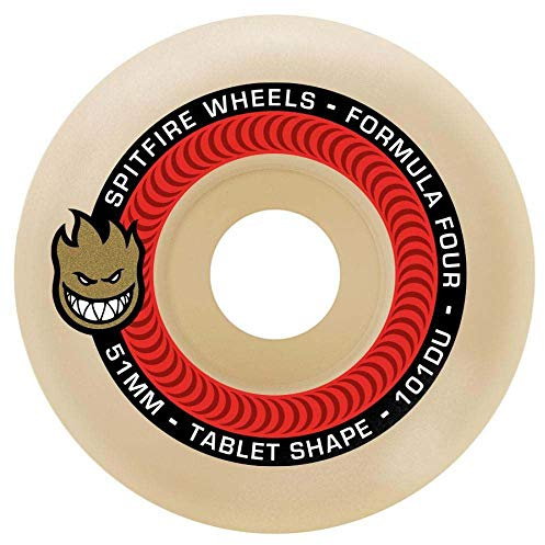 Spitfire Formula Four Skateboard-Räder, 52 mm, Natur