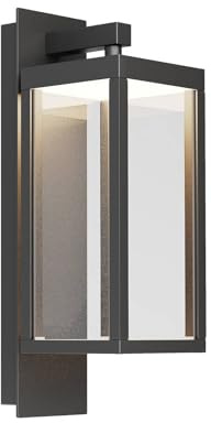 Lucande LED Wandleuchte außen (Laterne) Ferdinand (spritzwassergeschützt (Modern) in Alu aus Aluminium (1 flammig,) - Außenwandleuchten Wandlampe Led Außenlampe Outdoor für