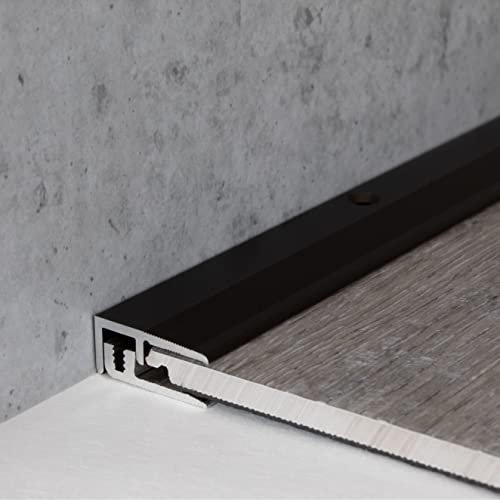 Abschlussprofil | Aluminium | Edelstahl | Breite 21 mm | Länge 900 mm | Gebohrt | Abschlussleiste | 1 Stück