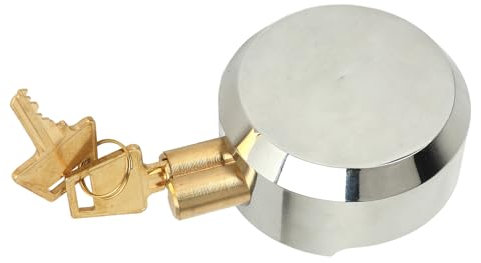 Syrisora Candados con Grillete Oculto Cerradura de Disco para Puerta de Remolque Resistente a Palancas de Alta Seguridad con 2 Llaves para Almacenes Contenedores Furgonetas Camiones