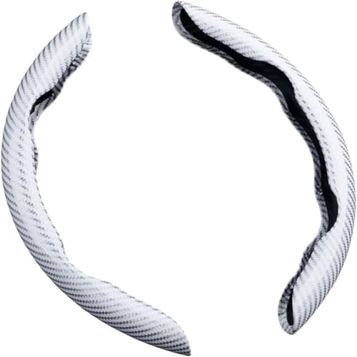 Lenkradbezug für Ford Edge/C-Max/Escort/Ecosport/Fiesta MK6 MK7, Steering Wheel Cover Anti Rutsch Universal Autozubehör Innenraum Deko,White