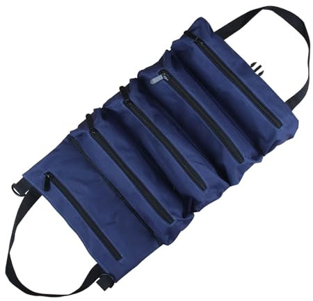 Sac à outils robuste en toile multi-poches pour clés, douilles, tournevis