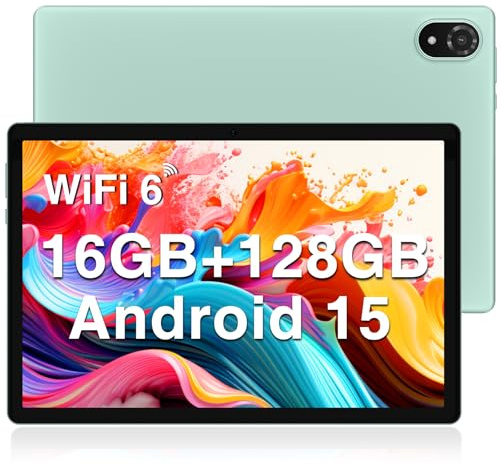 DOOGEE U10 2025 Newest Android 15 10 Tablet 16GB RAM+128GB ROM 1TB TF, Bluetooth 5.0 WIFI 6 Tablets, Android Tablets 1280x800 HD IPS Screen, OTG, Type C, 3.5mm Headphone Jack, Tablet PC - Green