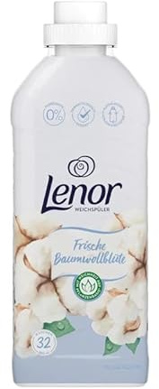 12er Pack - Lenor Weichspüler - Frische Baumwollblüte - 30 Waschladungen / 800ml