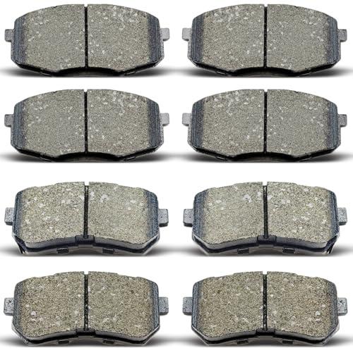 DYZJKWJW D1397 D1398 8pcs Front Rear Ceramic Brake Pads Set Fit For 2009 2010 2011 2012 Hyundai Elantra Touring, 2010 2011 2012 2013 KIA Forte, Forte Koup