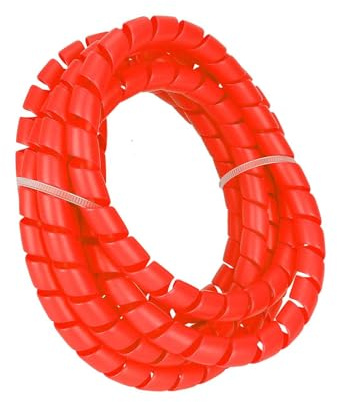 Gaine de câble en spirale - Gaine de gestion de câble élastique durable résistante à la température et à la poussière - Pour scooter électrique (rouge)