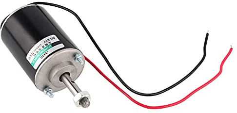 Funien Mini Moteurs électriques Brossés, Moteur à Courant Continu à Faible Bruit à Haute Vitesse avec Stator de Fil de Cuivre pour Générateurs de Bricolage, Machine à Barbe à (24v7000 Rev)