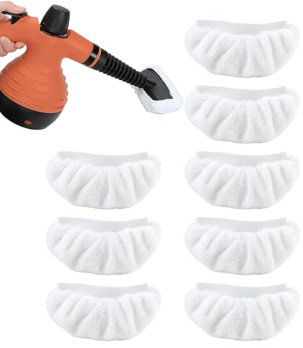 8 panni universali per scopa a vapore, panni in microfibra per pulitore a vapore portatile, panni in microfibra riutilizzabili per Bissell Steam Shot, Pursteam, Dupray, Comforday, accessori per