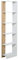 HOMCOM Scaffale Libreria a Parete in Legno Color Rovere e Bianco con 5 Ripiani, Antiribaltamento, 45 x 21 x 170cm
