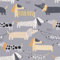 CRE8TIVE Papier Peint Autocollant Teckel Gris Papier Peint Chambre Enfant Papier Peint Adhesif Mural Chien Coupé Film Adhesif pour Meuble Décoratif Vinyle Adhesif Salon Cuisine Armoire 30.5cm x 300cm