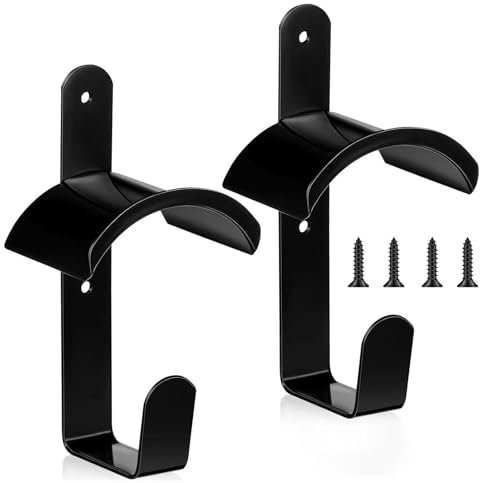 Gvblkq Trensenhalter aus Metall, Trensenständer-Wandhalterung, Pferdegeschirr-Organizer, Aufbewahrungshaken, Zubehör für den Pferdestall, 2 Stück Pferdegeschirr-Aufbewahrungsorganisator,