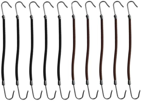 10 Stück elastische Bänder Haarstyling Pferdeschwanz Haken, Offene Pferdeschwanzhaken, Damenhaken, Haarspangen, elastische Stirnbänder, Pferdeschwanzhalter, Haarzubehör, elastische Gummibänder