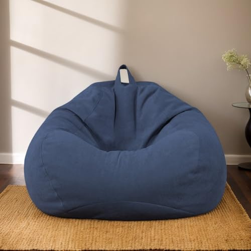 DOSYCOVUR Velvet Bean Bag Cover with Zipper No Filling Soft Stretch Washable Solid Color Beanbag Chair for Adults Teenagers Large Bean Bag Bed Sofa for Living Room Office,I,70 * 80cm
