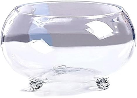 CSYQPDMBDL Kugelaquarium, Goldfischglas, Verdicktes transparentes Glasbecken Schildkrötenbecken Heim Wohnzimmer Büro Desktop Aquarien(X-Small)