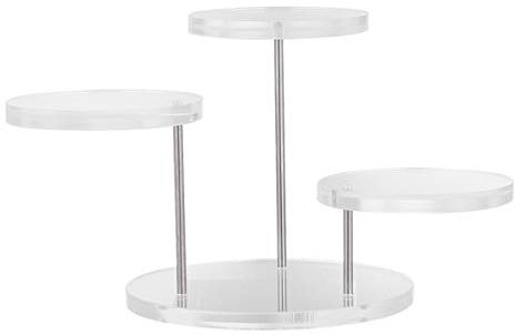 Espositore per Anello da Dito 3 Supporto per Vetrina per Anello a Piattaforma Multi- Gioielli per Orecchini Collana da Esposizione Organizzatore per Negozio di Casa