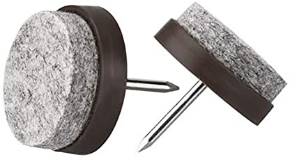 Yzwuyou 50 Stück Filzgleiter Nagel 22mm Filzgleiter Zum Schrauben Filz für Stühle Filz Selbstklebend Reduzieren Geräusche Schutz vor Kratz für Couch, Tischbeine, Parkettboden