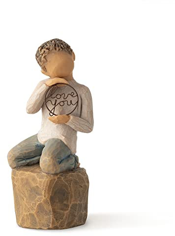 Willow Tree Love You Too (Lighter Skin), Sculpted Hand-Painted Figure