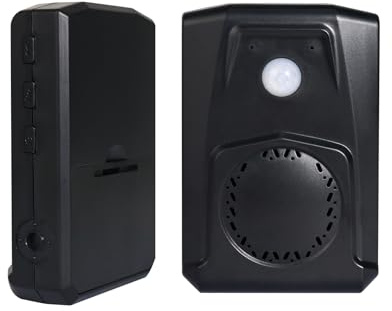PIR Rilevatore di movimento a infrarossi, lettore di registrazione audio attivato, file MP3 gratuiti per negozio negozio, fabbrica, supermercato, entrata, allarme di auguri, musica o effetti sonori