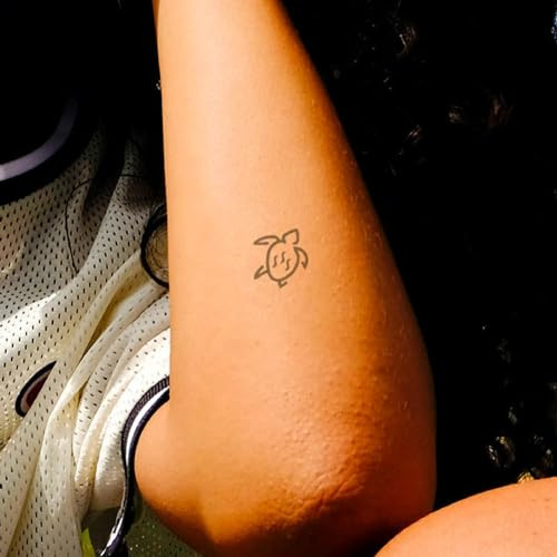 Schildkröte - Inkster Tattoos | vegane und wasserfeste Tattoos für Erwachsene - EU-Kosmetik-zertifizierte Tinte - revolutionäres 2-Wochen-Tattoo