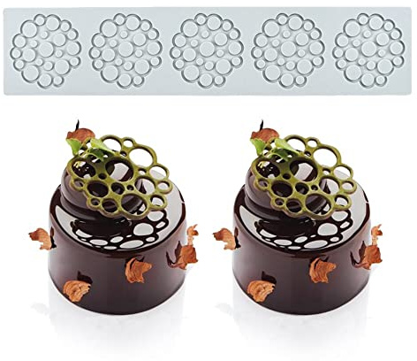 JAWSEU Moule à Fondant en Silicone Gâteau de Moule de Silicone en Dentelle Mat à Souche de Gâteau Tapis Dentelle Patisserie Moule De Dentelle Mat Décoration de Gâteau Outils de Fleur Moules