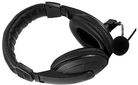 Gatuida Stereo-kopfhörer-Headset Spiel-Headset Mit Mikrofon Für Pc-Laptop Schwarz Plug-and-Play Leichtes Design Verstellbares Mikrofon