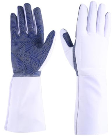 DJJYCTNM Gepolsterte Fechthandschuhe für Florettdegen und Säbel – Fäustling aus Kunstleder für Fechtwettkämpfe und Kampfübungen (Color : Right Hand, Size : 10#)