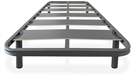 mattfy - Somier de Láminas Anchas Reforzado Anti - Ruido Estructura 40x30 mm con Juego de Patas Roscadas, Gran Estabilidad y Robustez, 105x190