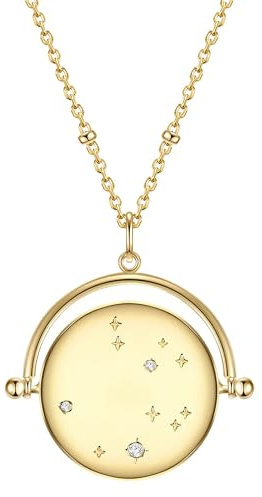 GLANZSTÜCKE MÜNCHEN Damen Kette mit Anhänger aus 925/- Sterling Silber mit Zirkonia Diamantschliff