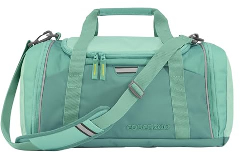 coocazoo Sporttasche „All Mint”, türkis, Hauptfach, Nasswäschefach, Seitentasche, Reflektoren, 20 Liter, ab der 3. Klasse