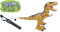 Lexibook - Tirannosauro di controllo RC, Dinosauro realistico, Movimenti articolati, Ruggito, Sputo di fumo, Effetti di luce, Ricaricabile, Fossili e telecomandi portatili inclusi, DINO02