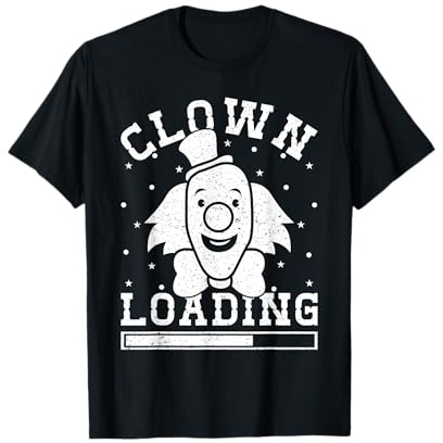 Un clown graphique de cirque chargeant un artiste de cirque T-Shirt