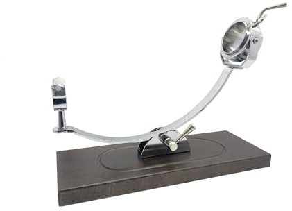 FERRETERIA LEPANTO Jamonero Profesional Giratorio y basculante, Soporte jamonero con Base de Madera de Haya Color Caoba Modelo Serrano (Sin Set de Corte)